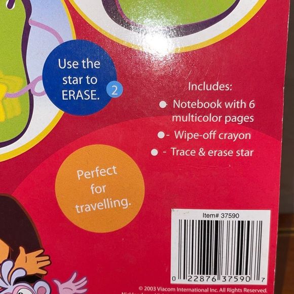 Rare Nick Jr. Dora the Explorer Backpack Notebook NOS  2003 Bonus Star catching - Picture 10 of 11